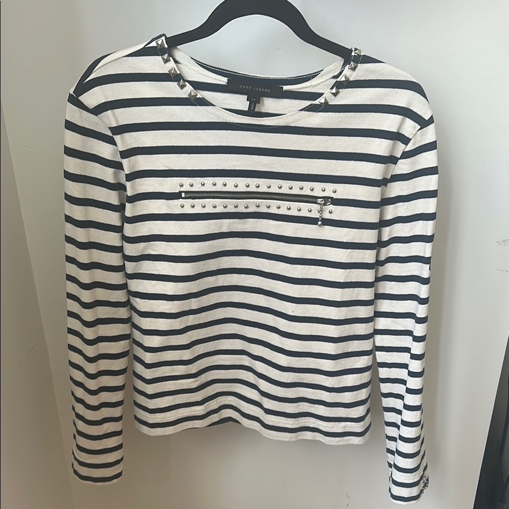 Marc Jacobs Striped Long Sleeve Top Rock Style